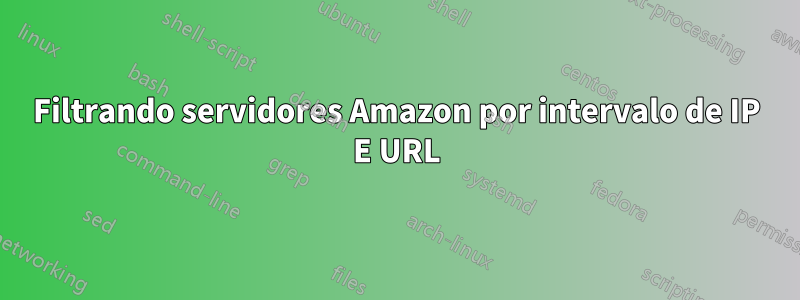 Filtrando servidores Amazon por intervalo de IP E URL