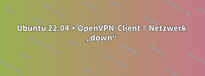 Ubuntu 22.04 + OpenVPN-Client = Netzwerk „down“