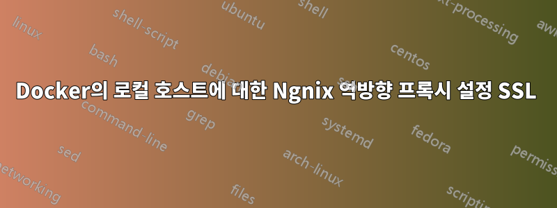 Docker의 로컬 호스트에 대한 Ngnix 역방향 프록시 설정 SSL