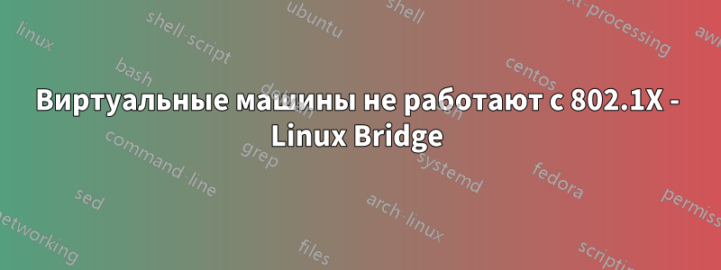 Виртуальные машины не работают с 802.1X - Linux Bridge