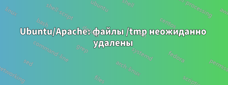 Ubuntu/Apache: файлы /tmp неожиданно удалены