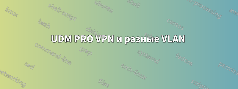 UDM PRO VPN и разные VLAN