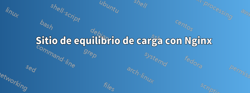 Sitio de equilibrio de carga con Nginx