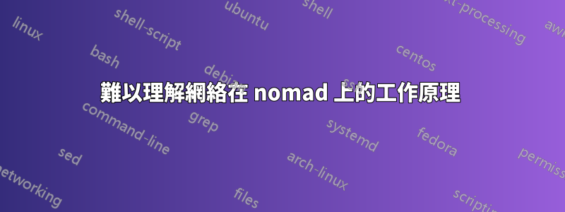 難以理解網絡在 nomad 上的工作原理