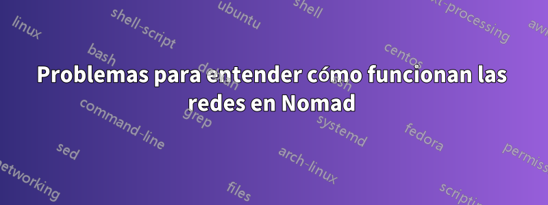Problemas para entender cómo funcionan las redes en Nomad