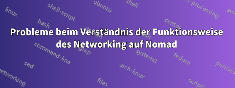 Probleme beim Verständnis der Funktionsweise des Networking auf Nomad