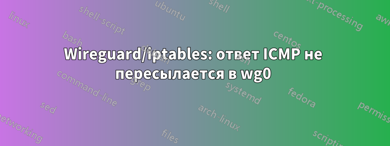 Wireguard/iptables: ответ ICMP не пересылается в wg0