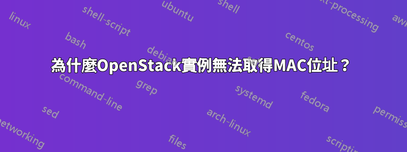 為什麼OpenStack實例無法取得MAC位址？