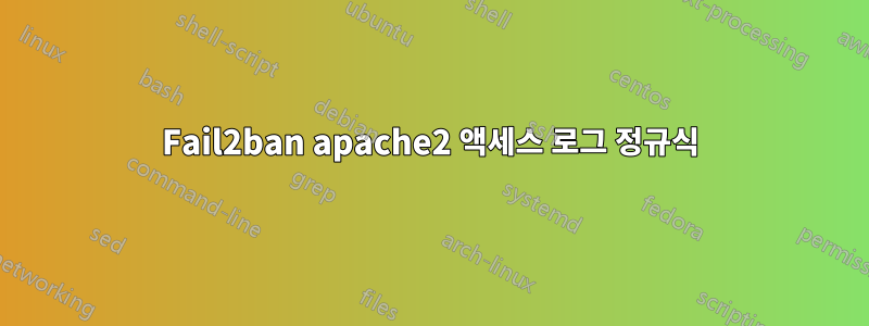 Fail2ban apache2 액세스 로그 정규식