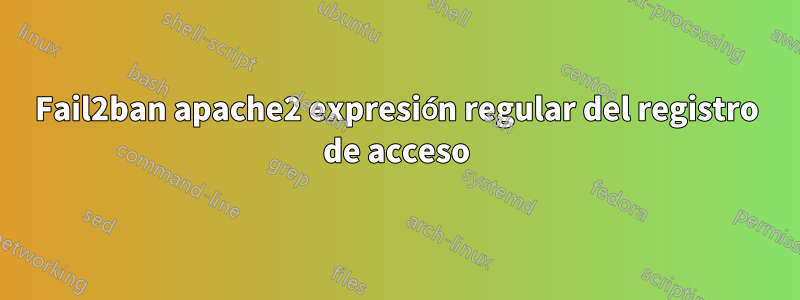 Fail2ban apache2 expresión regular del registro de acceso