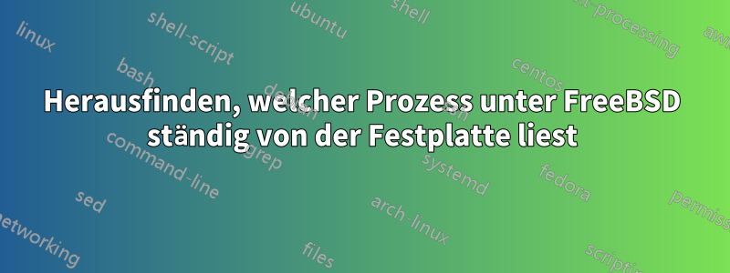 Herausfinden, welcher Prozess unter FreeBSD ständig von der Festplatte liest