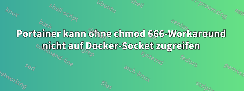 Portainer kann ohne chmod 666-Workaround nicht auf Docker-Socket zugreifen