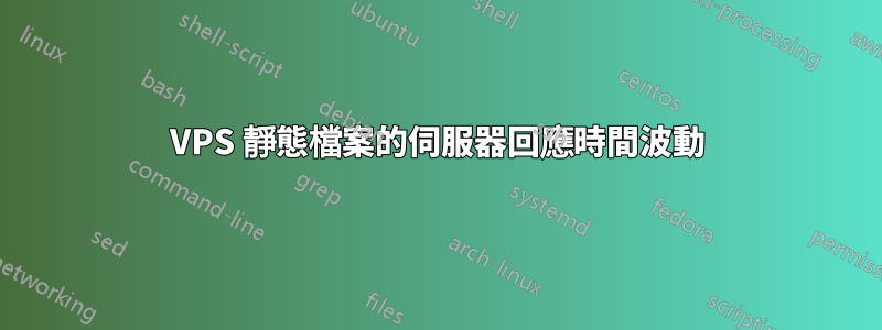 VPS 靜態檔案的伺服器回應時間波動