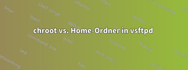 chroot vs. Home-Ordner in vsftpd