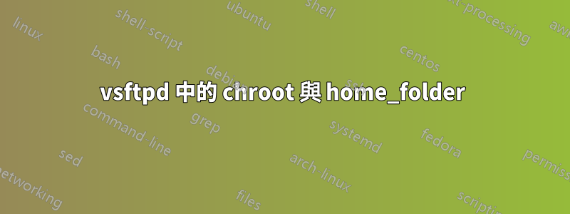 vsftpd 中的 chroot 與 home_folder