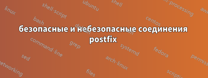 безопасные и небезопасные соединения postfix