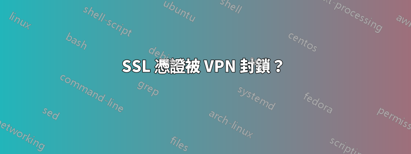 SSL 憑證被 VPN 封鎖？