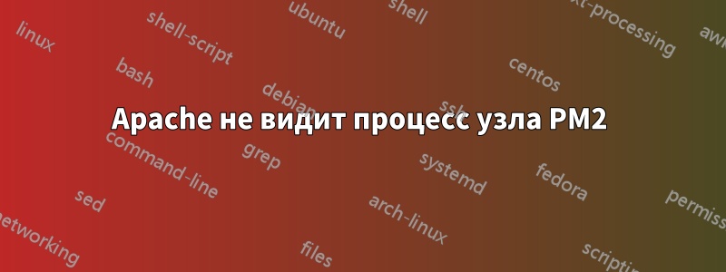 Apache не видит процесс узла PM2