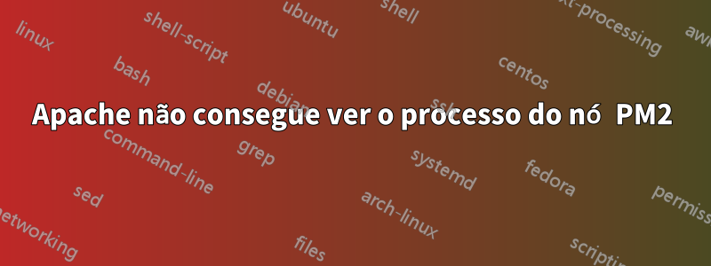 Apache não consegue ver o processo do nó PM2