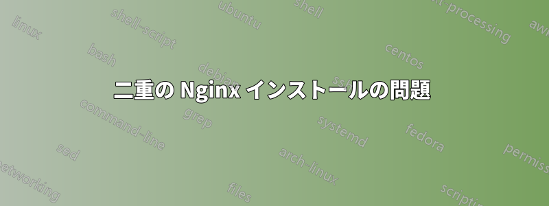 二重の Nginx インストールの問題