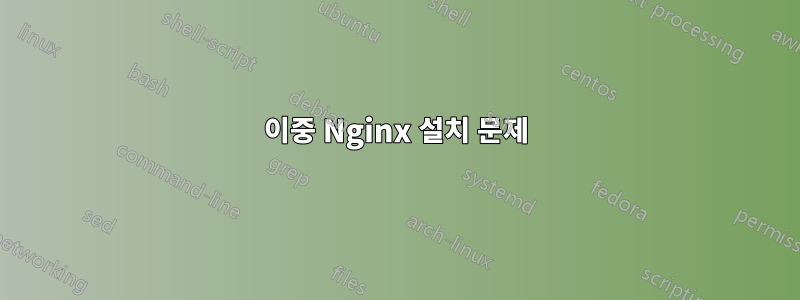 이중 Nginx 설치 문제