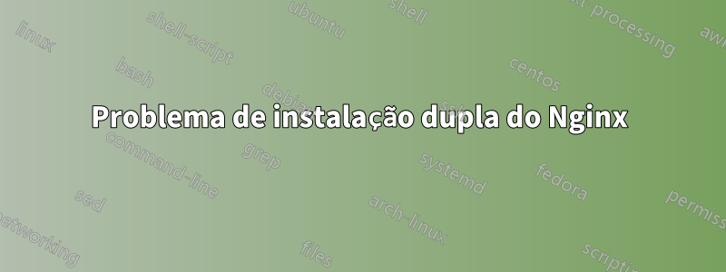 Problema de instalação dupla do Nginx