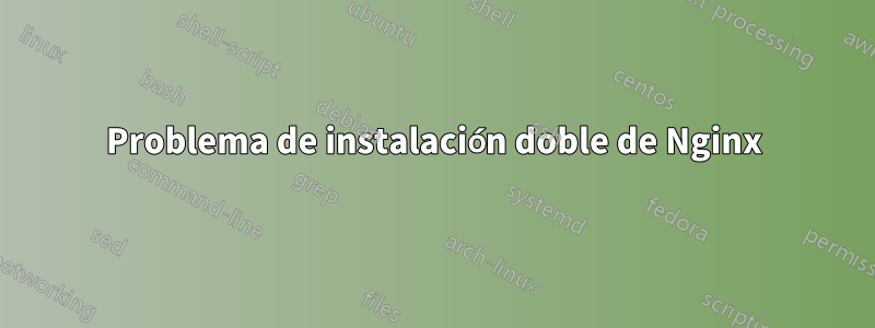 Problema de instalación doble de Nginx