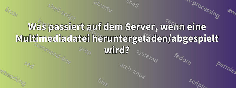 Was passiert auf dem Server, wenn eine Multimediadatei heruntergeladen/abgespielt wird?