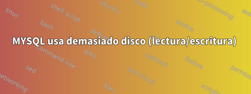 MYSQL usa demasiado disco (lectura/escritura)