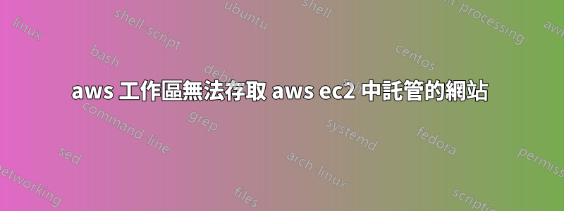 aws 工作區無法存取 aws ec2 中託管的網站