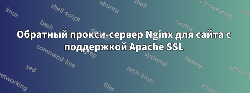 Обратный прокси-сервер Nginx для сайта с поддержкой Apache SSL