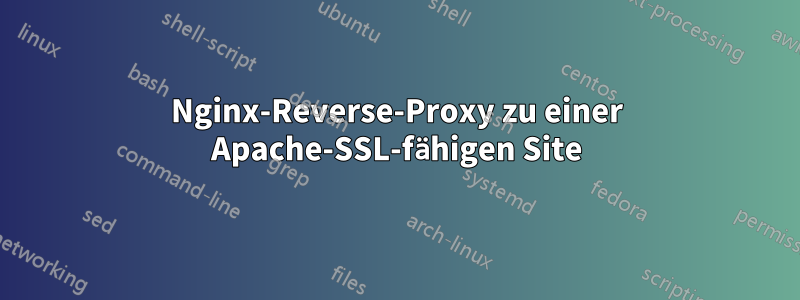 Nginx-Reverse-Proxy zu einer Apache-SSL-fähigen Site