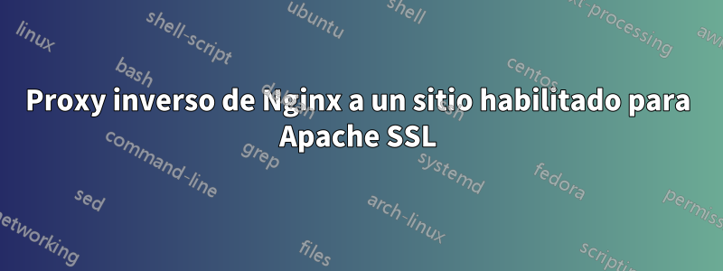 Proxy inverso de Nginx a un sitio habilitado para Apache SSL