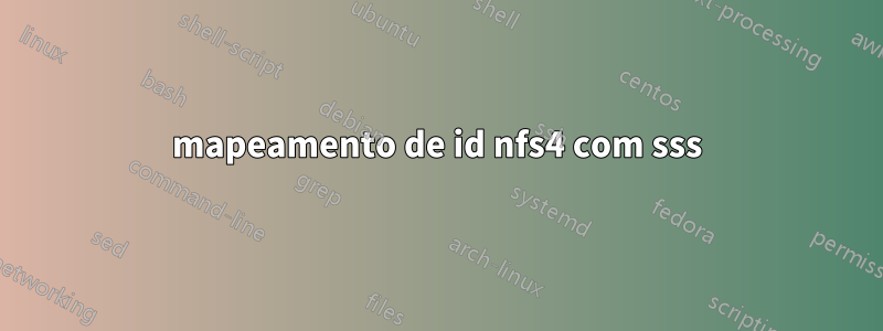 mapeamento de id nfs4 com sss