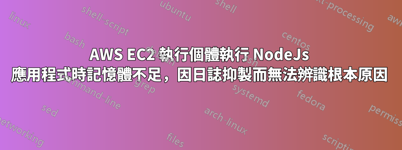 AWS EC2 執行個體執行 NodeJs 應用程式時記憶體不足，因日誌抑製而無法辨識根本原因