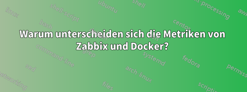 Warum unterscheiden sich die Metriken von Zabbix und Docker?