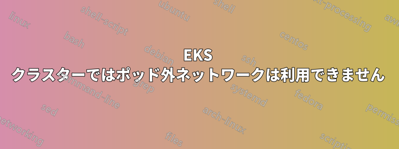 EKS クラスターではポッド外ネットワークは利用できません