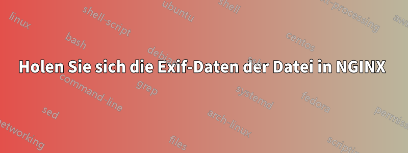 Holen Sie sich die Exif-Daten der Datei in NGINX