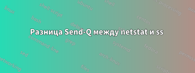 Разница Send-Q между netstat и ss