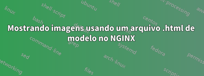 Mostrando imagens usando um arquivo .html de modelo no NGINX