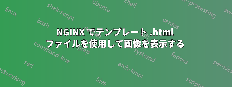 NGINX でテンプレート .html ファイルを使用して画像を表示する