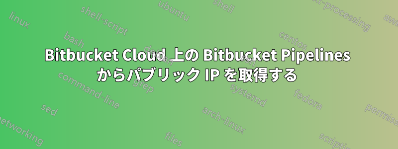 Bitbucket Cloud 上の Bitbucket Pipelines からパブリック IP を取得する