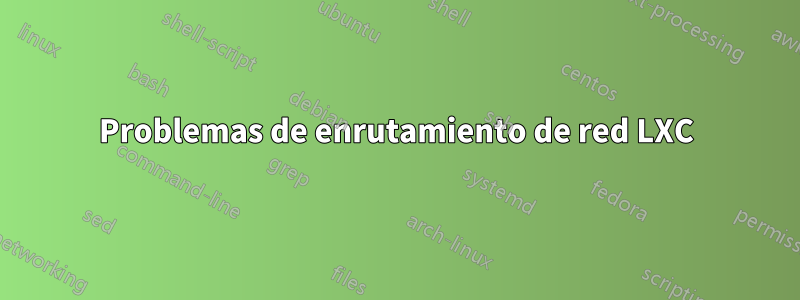 Problemas de enrutamiento de red LXC