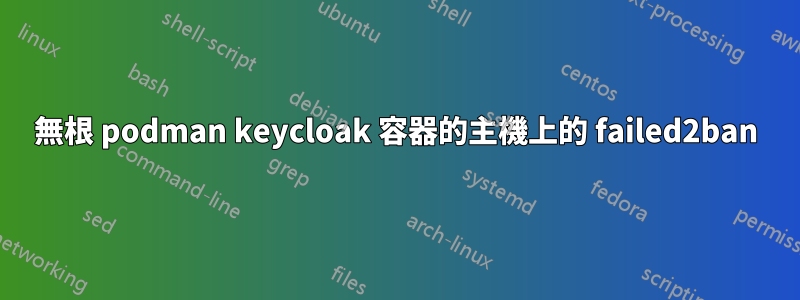 無根 podman keycloak 容器的主機上的 failed2ban