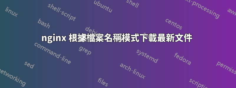 nginx 根據檔案名稱模式下載最新文件