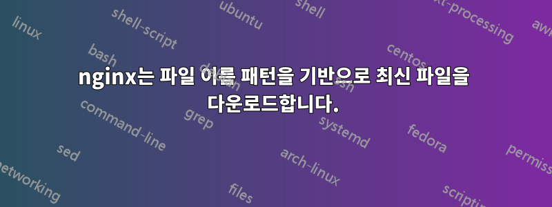 nginx는 파일 이름 패턴을 기반으로 최신 파일을 다운로드합니다.