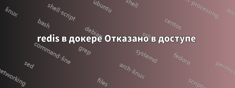 redis в докере Отказано в доступе