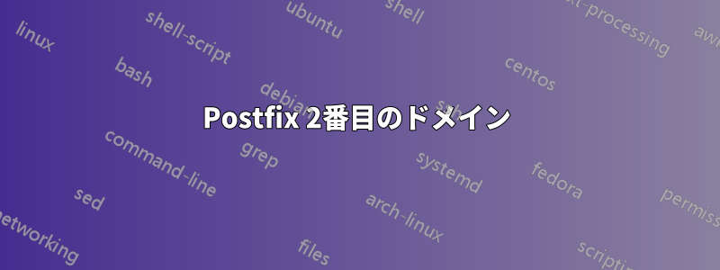 Postfix 2番目のドメイン