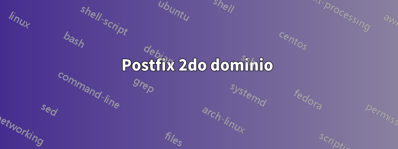 Postfix 2do dominio