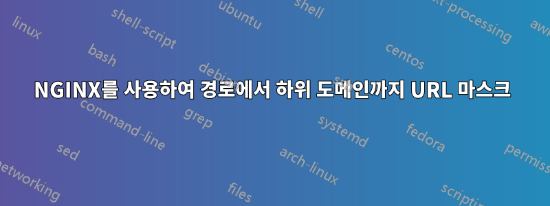 NGINX를 사용하여 경로에서 하위 도메인까지 URL 마스크